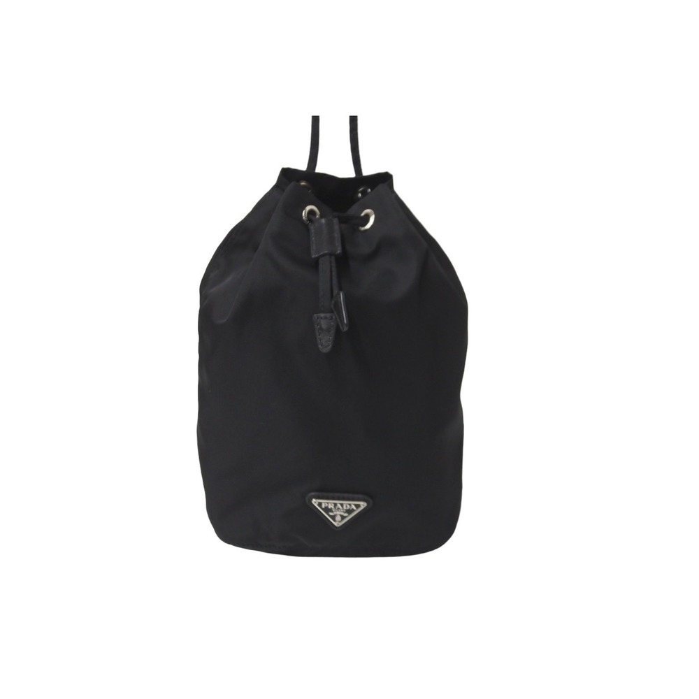 Prada Black Drawstring Pouch Nylon - image 1